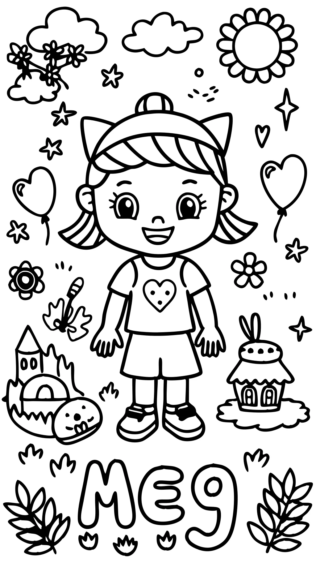 meg coloring pages